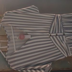 Bailey's Blossom Striped dress